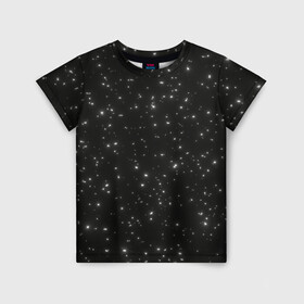 Детская футболка 3D с принтом Звезды в Белгороде, 100% гипоаллергенный полиэфир | прямой крой, круглый вырез горловины, длина до линии бедер, чуть спущенное плечо, ткань немного тянется | astronomy | flicker | shine | sky | space | star | starry sky | stars | астрономия | звезда | звездное небо | звездочка | звездочки | звезды | космос | мерцание | мерцающая звезда | мерцающие звезды | небо | сияние