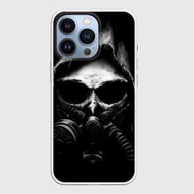 Чехол для iPhone 13 Pro с принтом СТАЛКЕР 2 ЧЕРЕП В ПРОТИВОГАЗЕ в Белгороде,  |  | игра | минимализм | противогаз | череп | шутер