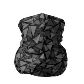 Бандана-труба 3D с принтом Геометрический серый узор  в Белгороде, 100% полиэстер, ткань с особыми свойствами — Activecool | плотность 150‒180 г/м2; хорошо тянется, но сохраняет форму | абстрактный | геометрический | мозаика | серый | современный | темный серый | черно белый