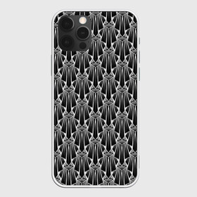 Чехол для iPhone 12 Pro Max с принтом Узор Арт деко  в Белгороде, Силикон |  | абстрактный | арт деко | геометрический | деко | модный | популярный | современный | черно белый