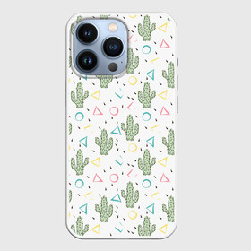 Чехол для iPhone 13 Pro с принтом Кактусы в Белгороде,  |  | абстрактный | кактус | мексиканский узор | модный | популярный | экзотический