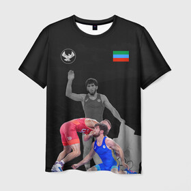 Мужская футболка 3D с принтом Dagestan wrestling (Uguev) в Белгороде, 100% полиэфир | прямой крой, круглый вырез горловины, длина до линии бедер | dagestan | freestyle | team | uguev | wrestling | борьба | вольная | дагестан | завур | заур | кавказ | олимпийский | республика | сборная | угуев | федерация | хасавюрт | чемпион