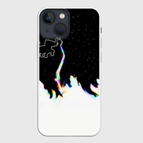 Чехол для iPhone 13 mini с принтом Затерянный в космосе в Белгороде,  |  | звезды слон пламя потерянный забытый радуга хобот огонь