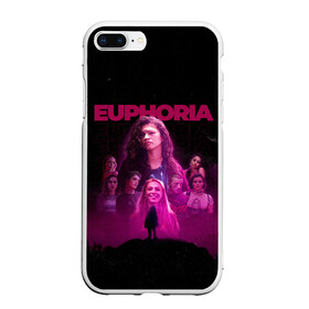 Чехол для iPhone 7Plus/8 Plus матовый с принтом Euphoria team в Белгороде, Силикон | Область печати: задняя сторона чехла, без боковых панелей | Тематика изображения на принте: euphoria | serial | джулс | зендея | ру беннетт | сериал | сериалы | хантер шефер | эйфория