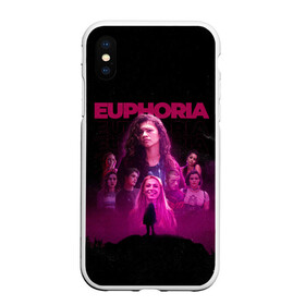 Чехол для iPhone XS Max матовый с принтом Euphoria team в Белгороде, Силикон | Область печати: задняя сторона чехла, без боковых панелей | euphoria | serial | джулс | зендея | ру беннетт | сериал | сериалы | хантер шефер | эйфория