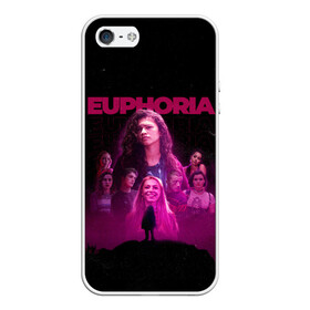 Чехол для iPhone 5/5S матовый с принтом Euphoria team в Белгороде, Силикон | Область печати: задняя сторона чехла, без боковых панелей | euphoria | serial | джулс | зендея | ру беннетт | сериал | сериалы | хантер шефер | эйфория