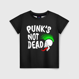 Детская футболка 3D с принтом Веселый панк в Белгороде, 100% гипоаллергенный полиэфир | прямой крой, круглый вырез горловины, длина до линии бедер, чуть спущенное плечо, ткань немного тянется | alternative | music | punk | punks not dead | rock | альтернатива | музыка | панк | панки не умерают | панкс нот дэд | рок
