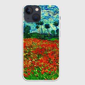 Чехол для iPhone 13 mini с принтом Поле с маками, Ван Гог в Белгороде,  |  | art | van gogh | vincent van gogh | абстракционизм | арт | ван гог | винсент ван гог | деревья | импрессионизм | искусство | картина | картины маслом | краски | маки | небо | поляна | природа | провинция | рисунок