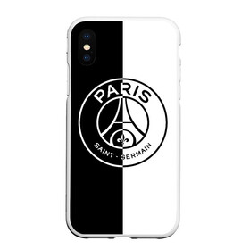 Чехол для iPhone XS Max матовый с принтом ФК ПСЖ / PSG BLACK & WHITE в Белгороде, Силикон | Область печати: задняя сторона чехла, без боковых панелей | paris saint germain | psg | saint | sport | париж | псг | спорт | футбол