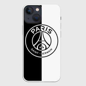 Чехол для iPhone 13 mini с принтом ФК ПСЖ   PSG BLACK  WHITE в Белгороде,  |  | Тематика изображения на принте: paris saint germain | psg | saint | sport | париж | псг | спорт | футбол