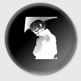 Значок с принтом Dead Inside TOKYO GHOUL в Белгороде,  металл | круглая форма, металлическая застежка в виде булавки | 1000 7 | dead inside | zxc | zxc ghoul | дед инсайд