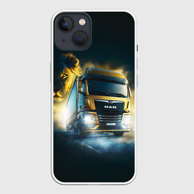 Чехол для iPhone 13 с принтом Man Leon в Белгороде,  |  | man | man truck | man грузовик | truck | trucks | грузовик | грузовики | дальнобои | дальнобой | дальнобойщик | мен | мен грузовик | фура | фуры