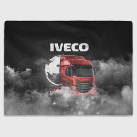 Плед 3D с принтом Iveco truck в Белгороде, 100% полиэстер | закругленные углы, все края обработаны. Ткань не мнется и не растягивается | Тематика изображения на принте: iveco | iveco truck | iveco грузовик | truck | trucks | грузовик | грузовики | дальнобои | дальнобой | дальнобойщик | ивеко | ивеко грузовик | фура | фуры