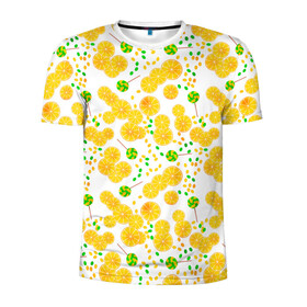 Мужская футболка 3D спортивная с принтом Лимонная карамель  в Белгороде, 100% полиэстер с улучшенными характеристиками | приталенный силуэт, круглая горловина, широкие плечи, сужается к линии бедра | детский | карамель | конфеты | лимон | лимонный узор | малышам | сладости | чупа чупс