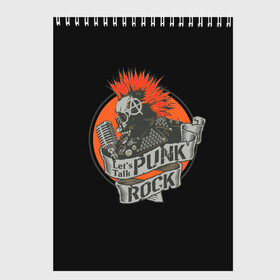 Скетчбук с принтом Punk Rock в Белгороде, 100% бумага
 | 48 листов, плотность листов — 100 г/м2, плотность картонной обложки — 250 г/м2. Листы скреплены сверху удобной пружинной спиралью | alternative | music | punk | punks not dead | rock | альтернатива | музыка | панк | панки не умерают | панкс нот дэд | рок