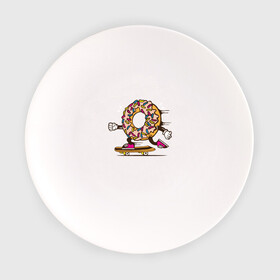 Тарелка с принтом Пончик на скейте в Белгороде, фарфор | диаметр - 210 мм
диаметр для нанесения принта - 120 мм | donkey | sport | пончик | скейт | скорость | сладость