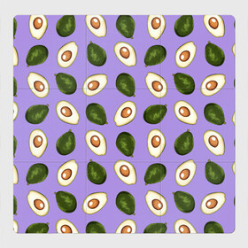 Магнитный плакат 3Х3 с принтом Авокадо паттерн в Белгороде, Полимерный материал с магнитным слоем | 9 деталей размером 9*9 см | Тематика изображения на принте: avocado | авокадо | авокадо паттерн | авокадо с косточкой | еда | зеленый | косточка | овощ | орнамент | паттерн | полезное питание | узор | фиолетовый