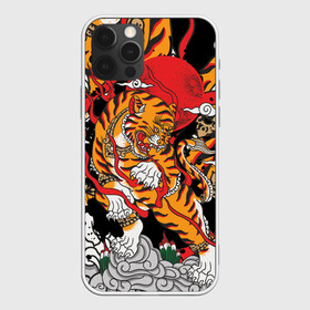 Чехол для iPhone 12 Pro Max с принтом Самурайский тигр в Белгороде, Силикон |  | воин | год тигра | закат | крупная кошка | полосы | тигр | тигриная лапа | хищник