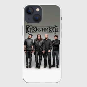 Чехол для iPhone 13 mini с принтом Кукрыниксы рок группа в Белгороде,  |  | gorshenev | kukryniksy | rock group | алексей горшенёв | альтернативный | вагон | горшенев | горшок | готик | дмитрий оганян | игорь воронов | кукрыниксы | михаил фомин | панк | панкрок | постпанк | рок группа