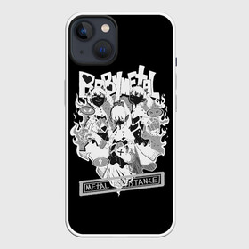 Чехол для iPhone 13 с принтом Baby Metal Negative в Белгороде,  |  | alternative | baby metal | babymetal | metall | music | rock | альтернатива | каваий метал | металл | моа кикути | музыка | рок | судзука накамото | юи мидзуно