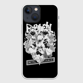 Чехол для iPhone 13 mini с принтом Baby Metal Negative в Белгороде,  |  | alternative | baby metal | babymetal | metall | music | rock | альтернатива | каваий метал | металл | моа кикути | музыка | рок | судзука накамото | юи мидзуно