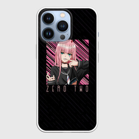 Чехол для iPhone 13 Pro с принтом Zero Two в квадрате в Белгороде,  |  | darling | darling in the franxx | zero two | вайфу | зеро ту | код 002 | любимый во франксе | франкс