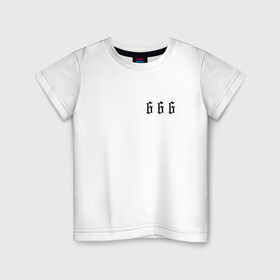 Детская футболка хлопок с принтом Морген 666 в Белгороде, 100% хлопок | круглый вырез горловины, полуприлегающий силуэт, длина до линии бедер | Тематика изображения на принте: 666 | morgenshtern | морген | моргенштерн | реп | утренняя звезда