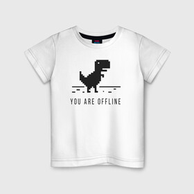 Детская футболка хлопок с принтом Programm v 1.0 в Белгороде, 100% хлопок | круглый вырез горловины, полуприлегающий силуэт, длина до линии бедер | chrome | code | programmer | динозавр | код | кодить | программист