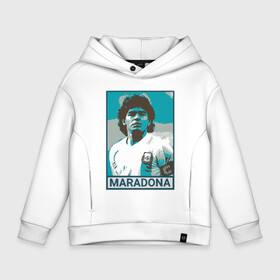 Детское худи Oversize хлопок с принтом Maradona в Белгороде, френч-терри — 70% хлопок, 30% полиэстер. Мягкий теплый начес внутри —100% хлопок | боковые карманы, эластичные манжеты и нижняя кромка, капюшон на магнитной кнопке | argentina | diego | football | maradona | messi | аргентина | гол | диего | игрок | марадона | месси | мяч | рука бога | спорт | футбол | футболист | чемпион