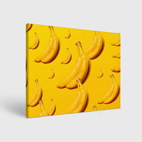 Холст прямоугольный с принтом Банановый рай в Белгороде, 100% ПВХ |  | Тематика изображения на принте: банановый | бананы | желтый | кожура | фрукты