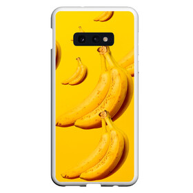Чехол для Samsung S10E с принтом Банановый рай в Белгороде, Силикон | Область печати: задняя сторона чехла, без боковых панелей | банановый | бананы | желтый | кожура | фрукты