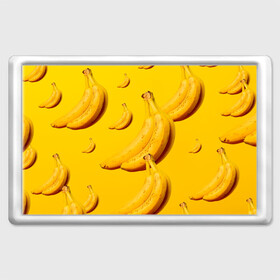 Магнит 45*70 с принтом Банановый рай в Белгороде, Пластик | Размер: 78*52 мм; Размер печати: 70*45 | Тематика изображения на принте: банановый | бананы | желтый | кожура | фрукты