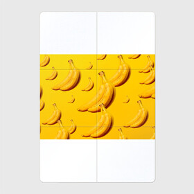 Магнитный плакат 2Х3 с принтом Банановый рай в Белгороде, Полимерный материал с магнитным слоем | 6 деталей размером 9*9 см | Тематика изображения на принте: банановый | бананы | желтый | кожура | фрукты
