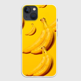 Чехол для iPhone 13 с принтом Банановый рай в Белгороде,  |  | Тематика изображения на принте: банановый | бананы | желтый | кожура | фрукты