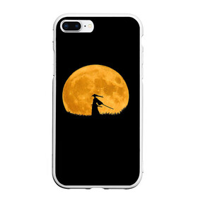 Чехол для iPhone 7Plus/8 Plus матовый с принтом Путь самурая в Белгороде, Силикон | Область печати: задняя сторона чехла, без боковых панелей | астрономический | бусидо | луна | мир | самурай