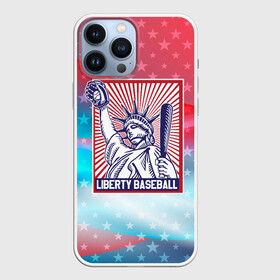 Чехол для iPhone 13 Pro Max с принтом Бейсбол Liberty city в Белгороде,  |  | baseball | liberty | usa | бейсбол | либерти | либерти ситти