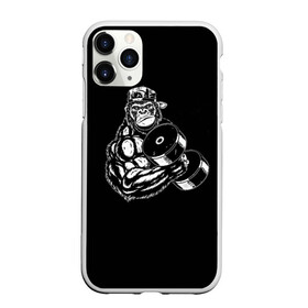 Чехол для iPhone 11 Pro матовый с принтом Ironmonkey в Белгороде, Силикон |  | fitness | gorilla | gym | monkey | power | sport | strength | горилла | качалка | мощь | сила | спорт | фитнес