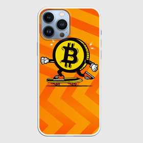 Чехол для iPhone 13 Pro Max с принтом Биткоин на скейте в Белгороде,  |  | bitcoin | альткоин | битки | биткоин | биток | крипта | криптовалюта | монета | сатоши