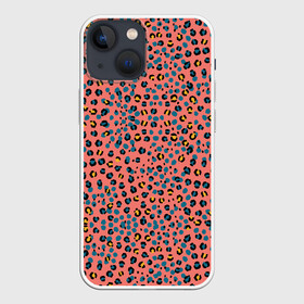 Чехол для iPhone 13 mini с принтом Леопардовый принт на розовом в Белгороде,  |  | абстракция | африканский | леопардовые пятна | леопардовый принт | розовый | сафари