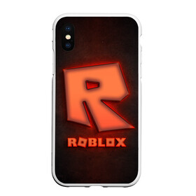 Чехол для iPhone XS Max матовый с принтом ROBLOX NEON RED в Белгороде, Силикон | Область печати: задняя сторона чехла, без боковых панелей | neon | roblox | игра | компьютерная игра | логотип | неон | онлайн | онлайн игра | роблакс | роблокс