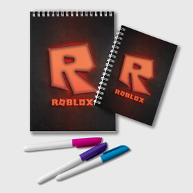 Блокнот с принтом ROBLOX NEON RED в Белгороде, 100% бумага | 48 листов, плотность листов — 60 г/м2, плотность картонной обложки — 250 г/м2. Листы скреплены удобной пружинной спиралью. Цвет линий — светло-серый
 | neon | roblox | игра | компьютерная игра | логотип | неон | онлайн | онлайн игра | роблакс | роблокс