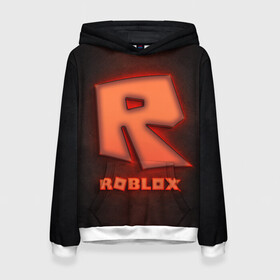 Женская толстовка 3D с принтом ROBLOX NEON RED в Белгороде, 100% полиэстер  | двухслойный капюшон со шнурком для регулировки, мягкие манжеты на рукавах и по низу толстовки, спереди карман-кенгуру с мягким внутренним слоем. | neon | roblox | игра | компьютерная игра | логотип | неон | онлайн | онлайн игра | роблакс | роблокс