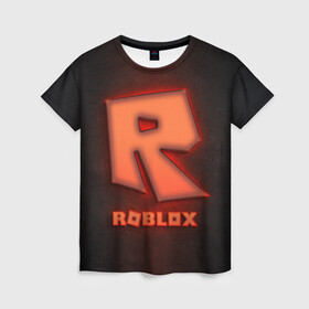 Женская футболка 3D с принтом ROBLOX NEON RED в Белгороде, 100% полиэфир ( синтетическое хлопкоподобное полотно) | прямой крой, круглый вырез горловины, длина до линии бедер | neon | roblox | игра | компьютерная игра | логотип | неон | онлайн | онлайн игра | роблакс | роблокс