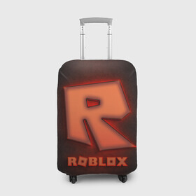 Чехол для чемодана 3D с принтом ROBLOX NEON RED в Белгороде, 86% полиэфир, 14% спандекс | двустороннее нанесение принта, прорези для ручек и колес | neon | roblox | игра | компьютерная игра | логотип | неон | онлайн | онлайн игра | роблакс | роблокс