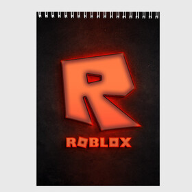 Скетчбук с принтом ROBLOX NEON RED в Белгороде, 100% бумага
 | 48 листов, плотность листов — 100 г/м2, плотность картонной обложки — 250 г/м2. Листы скреплены сверху удобной пружинной спиралью | neon | roblox | игра | компьютерная игра | логотип | неон | онлайн | онлайн игра | роблакс | роблокс