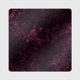 Магнит виниловый Квадрат с принтом Мраморная текстура камня в Белгороде, полимерный материал с магнитным слоем | размер 9*9 см, закругленные углы | абстрактный | бархатный | бордовый | камень | модный | мрамор | пурпурный | современный узор