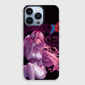 Чехол для iPhone 13 Pro с принтом Zero Two в наушниках в Белгороде,  |  | darling | darling in the franxx | zero two | вайфу | зеро ту | код 002 | любимый во франксе | франкс