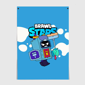 Постер с принтом Ash Brawl Stars Эш  в Белгороде, 100% бумага
 | бумага, плотность 150 мг. Матовая, но за счет высокого коэффициента гладкости имеет небольшой блеск и дает на свету блики, но в отличии от глянцевой бумаги не покрыта лаком | ash | brawl | brawl stars | brawlstars | brawl_stars | аш | бравл | бравлстарс | эш