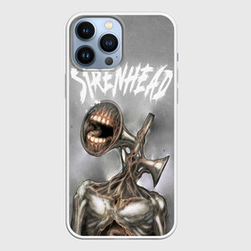 Чехол для iPhone 13 Pro Max с принтом White Siren Head в Белгороде,  |  | Тематика изображения на принте: games | monster | siren head | игры | лес | монстр | сирена | сиреноголовый | страшилка | ужастик | хоррор