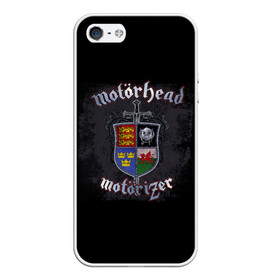 Чехол для iPhone 5/5S матовый с принтом Shield of Motorhead в Белгороде, Силикон | Область печати: задняя сторона чехла, без боковых панелей | alternative | metall | motorhead | music | rock | альтернатива | металл | моторхед | моторхэд | музыка | рок